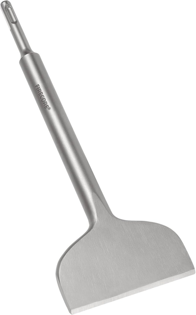 Firecore SDS Plus Chisel, 4 Inch by 11 Inch Tile Removal Bits for SDS Plus Rotary Hammer Drill, Steel Shovel Scaling Flat Chisel Tool for Thinset Vinyl Concrete Mortar Flooring Adhesives Glue - Image 1